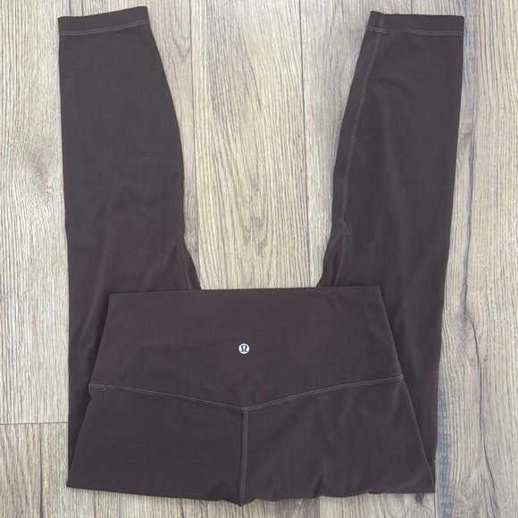 Lululemon Align High Rise Pant 25" In Espresso Size 10 - Picture 1 of 6